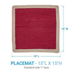 Dune Placemat in Merlot