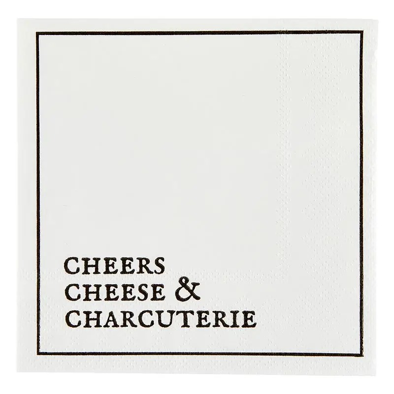 Cocktail Napkin - Cheers, Cheese, Charcuterie