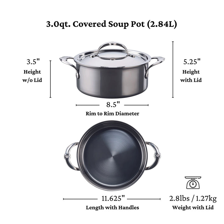 Hestan NanoBond Soup Pot 3qt