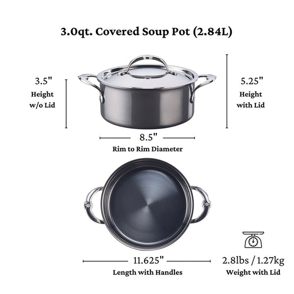 Hestan NanoBond Soup Pot 3qt