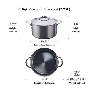 Hestan NanoBond 8.0qt Covered Stockpot