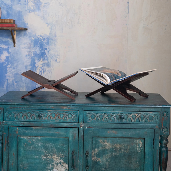 Vintage Reclaimed Wood Recipe Book Holder