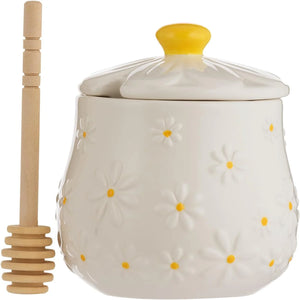 Daisy Honey Pot & Drizzler by Price & Kensington