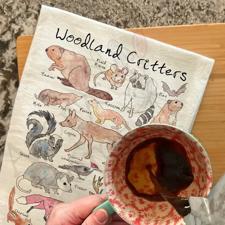 Woodland Critters Swedish Cloth