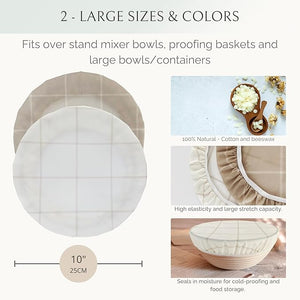 Reusable Bowl Covers for Bread Proofing Set of 2