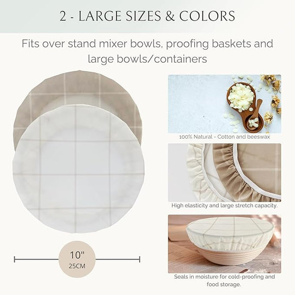 Reusable Bowl Covers for Bread Proofing Set of 2