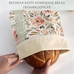Bread Baker Set, Reusable Beeswax Bread Bags for Homemade Bread and Bowl Cover