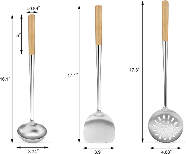 Asian Wok Tools (Set of 3)
