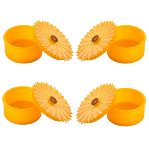 Silicone Flower Containers (Set of 4) - Choose from Sunflowers or Daisies