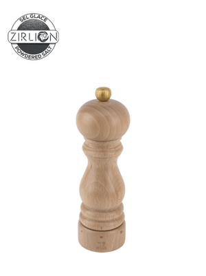 Paris u'Select Manual Salt Mill Wood, 7" Natural