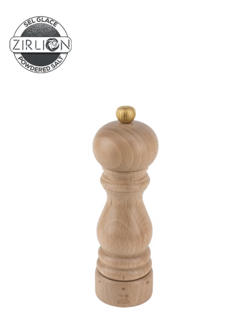 Paris u'Select Manual Salt Mill Wood, 7" Natural