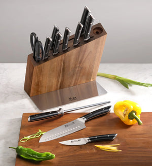Helena (Blk) 12pc HUA Knife Block Set