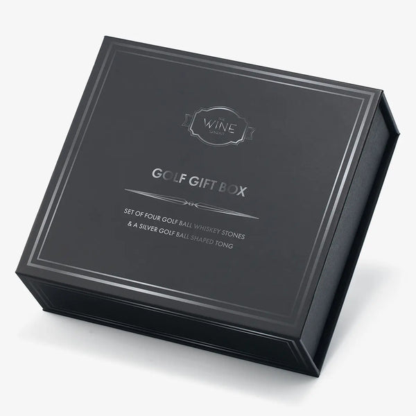 Golf Gift Box- Set of 4 Golf Ball Whiskey Stones