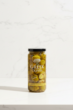 TRULY GREEK Stuffed Olives - Choose Jalapeno, Garlic, or Lemon Stuffed
