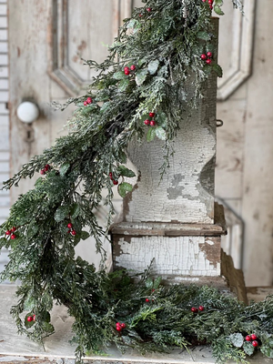 Holly Hill Cedar Garland | 6'