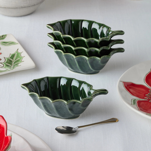 Festive Blooms Holly Bowl