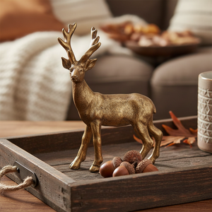 Gilded Stag Figurine