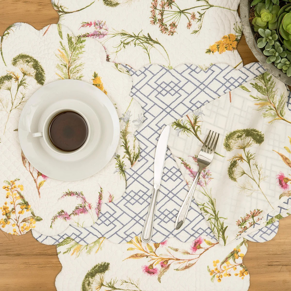 Genevieve Table Placemats - Choose from Round or Rectangle