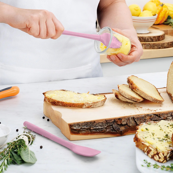 Flex-Core® All Silicone Mini Spatula & Spoonula (Set of 2) - Choose Pink Sorbet or Blue Slate