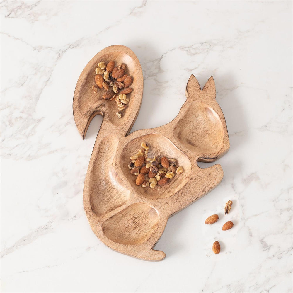 Mango Wood Squirrel Serving Board
