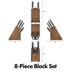 Helena (Blk) 8pc Knife Block Set