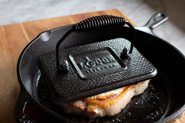 Lodge 6.75 X 4.5" Cast Iron Grill Press