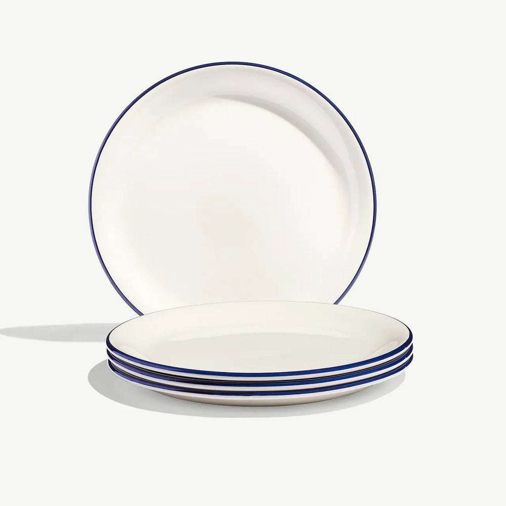 Appetizer Plate - 8" Navy Rim (Set of 4)