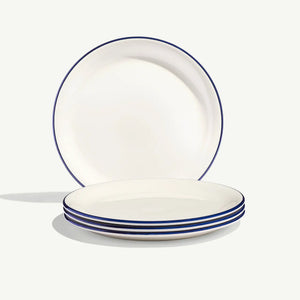Appetizer Plate - 8" Navy Rim (Set of 4)