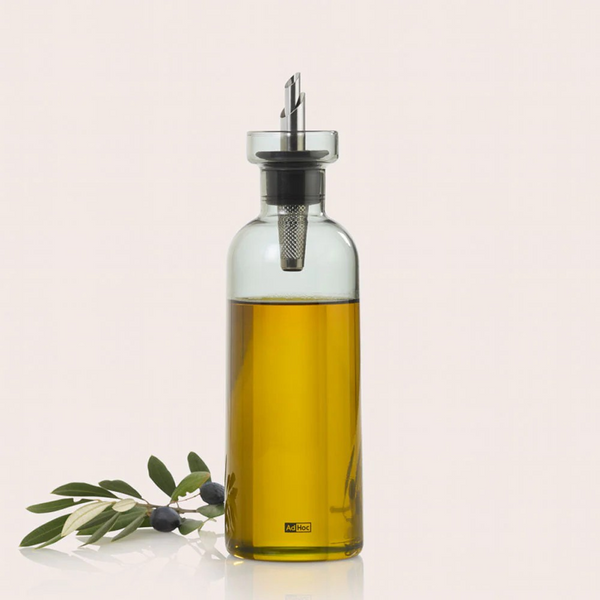 AromaPour Oil & Vinegar Dispenser - Available in Clear or Grey Glass