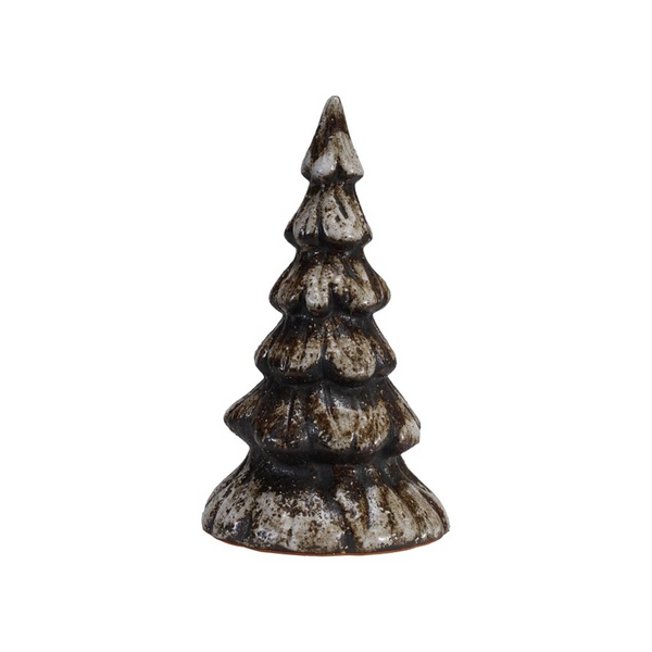 Stoneware Tree, Reactive Glaze, Matte Brown