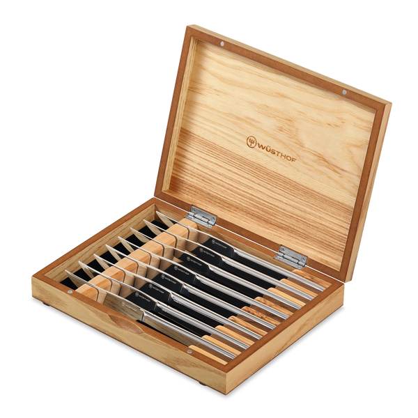 8-Piece Stainless Mignon Steak Knife Set by WÜSTHOF