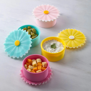 Silicone Flower Containers (Set of 4) - Choose from Sunflowers or Daisies