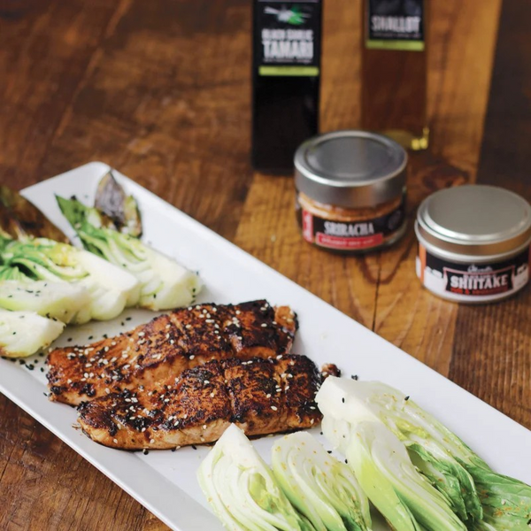 Black Garlic Tamari Barrel Aged Balsamic by Olivelle