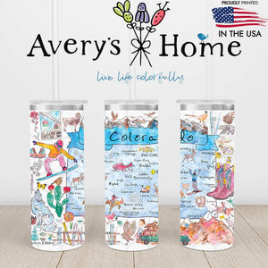 Colorado Map 20oz Tumbler