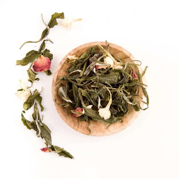 Snow Blossom Green Tea Blend - Boulder Tea Company - 15 Sachets