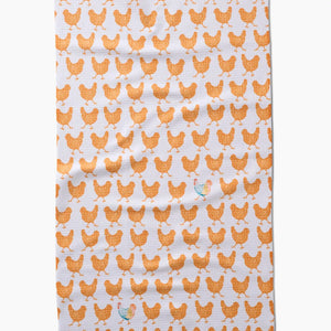 Fun Spring Chicks Tea Towel Geometry