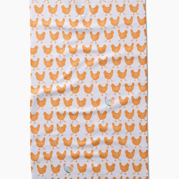 Fun Spring Chicks Tea Towel Geometry