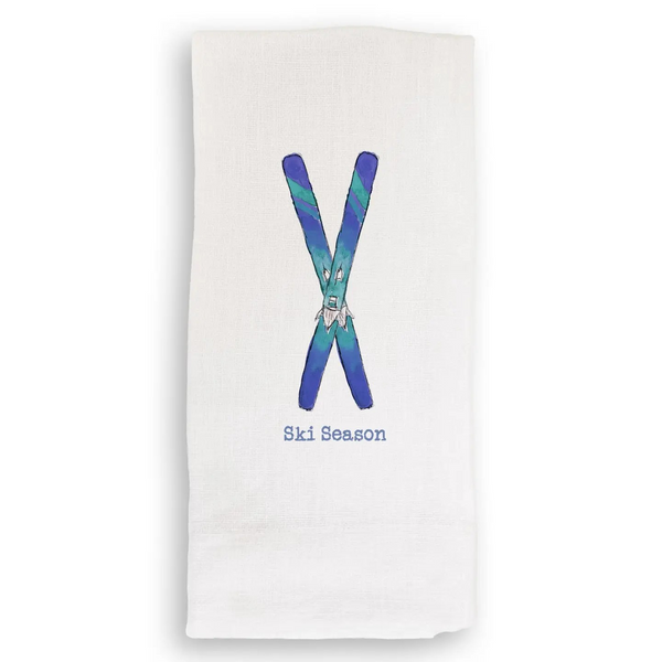 Ski Season Tea Towel