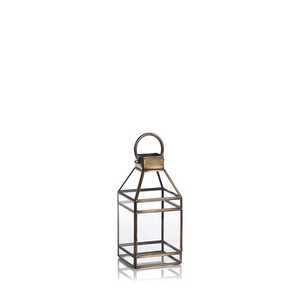 Medici Patina'd Brass Table Lantern - Choose from 2 Sizes