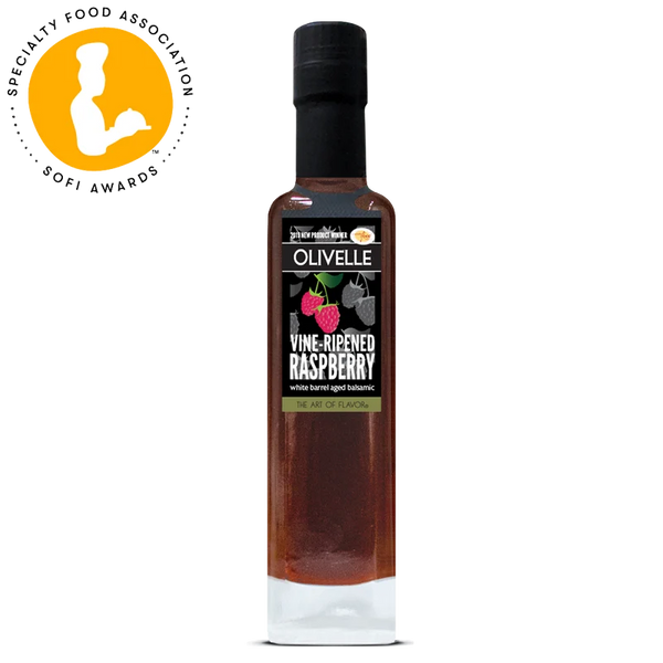 Vine-Ripened Raspberry White Barrel Aged Balsamic by Olivelle