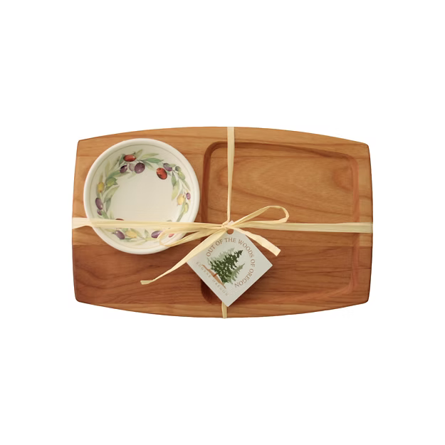 Olive Wreath Appetizer Board with Bowl