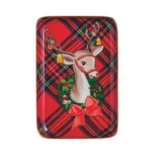 Holiday Tartan Tidbit Tray - 4 Styles to Choose From