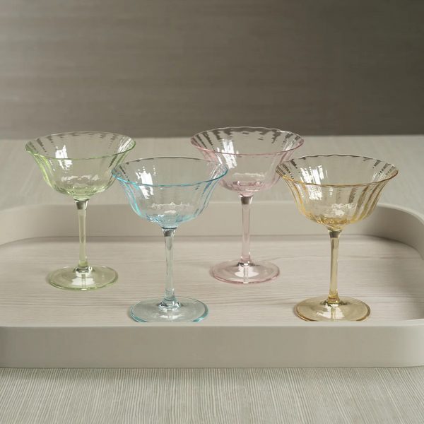 Apéritif Summer Cocktail Coupe - Choose Your Favorite Color!
