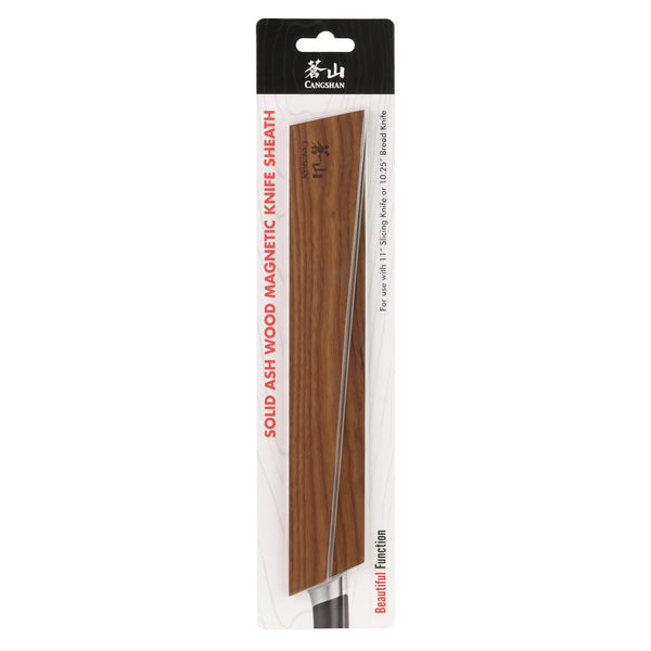 Ash Wood Magnetic Knife Sheath for 10.25" Bread / 11" Slicing