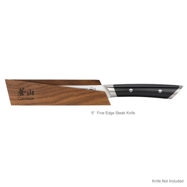 Ash Wood Magnetic Knife Sheath for 5" Utility/ 5" Steak