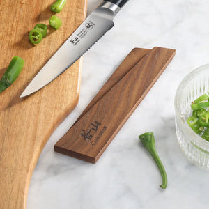 Ash Wood Magnetic Knife Sheath for 5" Utility/ 5" Steak