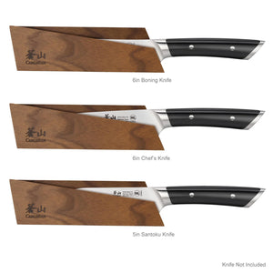Ash Wood Magnetic Knife Sheath for 6" chef's / 6" boning / 5" Santoku / 5" Nakiri