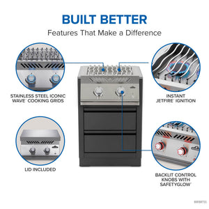 Napoleon Built-In 700 Series Inline 18" Dual Range Top Burner