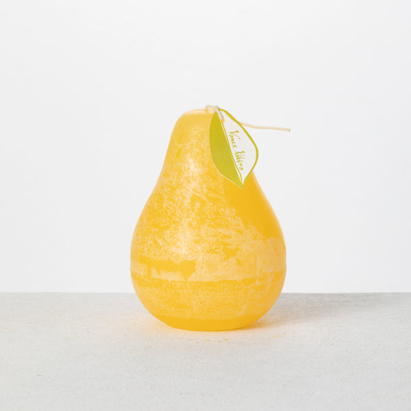 Pale Yellow Pear Candle