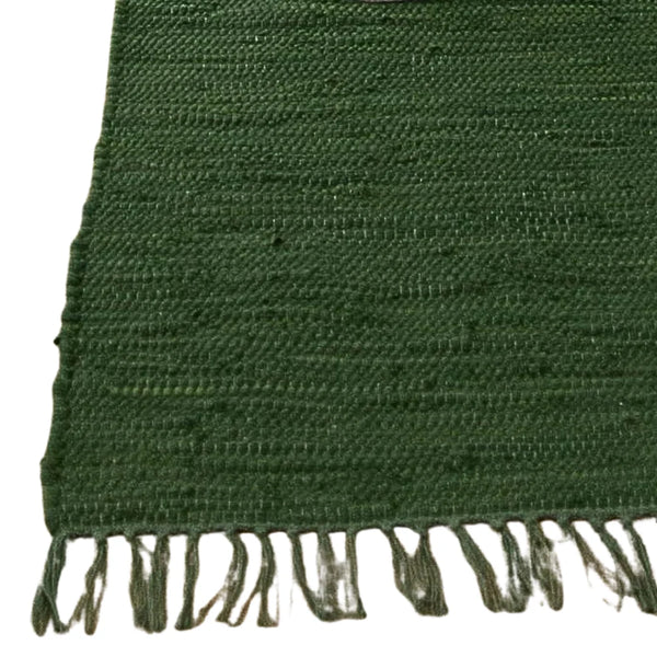 Table Runner - Chindi Weave Green